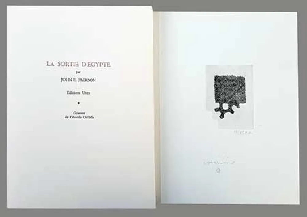 挿絵入り本 Chillida - La sortie d'Egypte