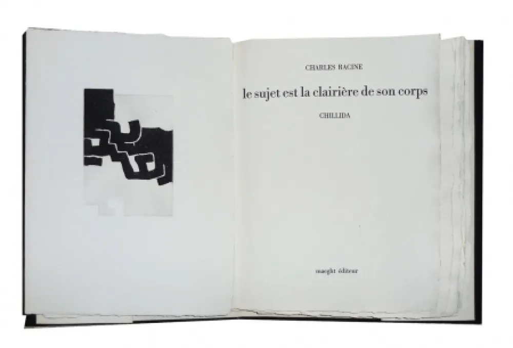 挿絵入り本 Chillida - Le sujet est la clairière de son corps