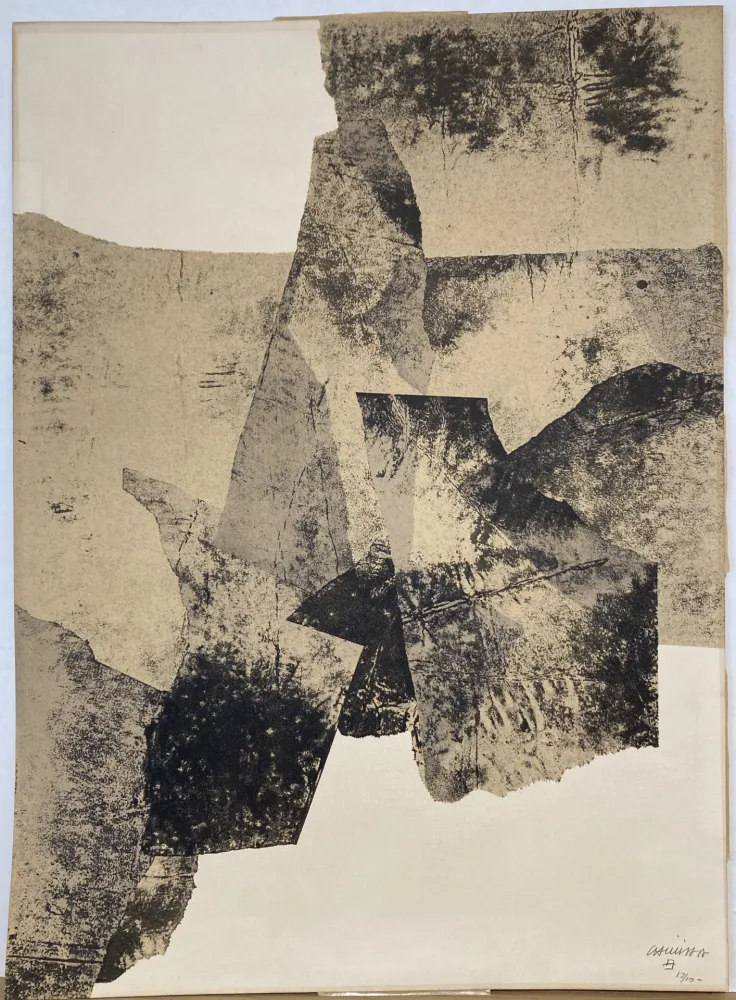 リトグラフ Chillida - Lithographie signée et numérotée. 