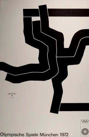 技術的なありません Chillida - Olympische Spiele München 1972 - Hand-signed