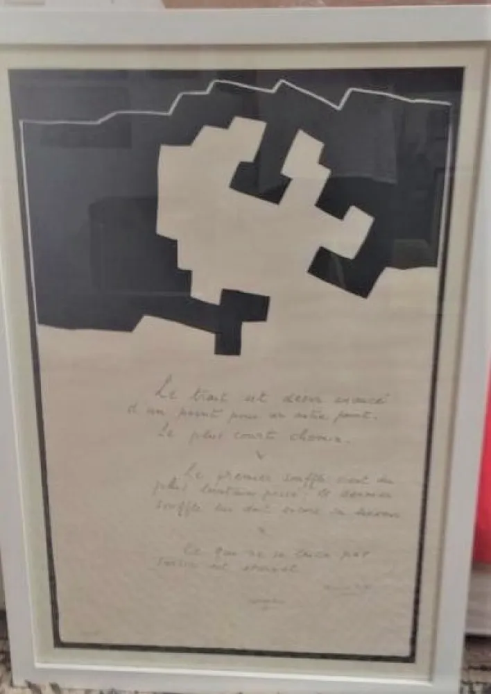 シルクスクリーン Chillida - Placard Jabes