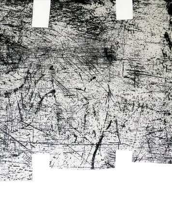 エッチングと　アクチアント Chillida - Une helene de vent ou fumee I