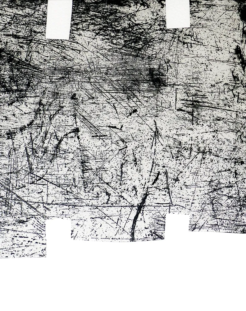 彫版 Chillida - Une helene de vent ou fumee I