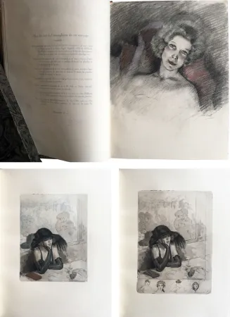 挿絵入り本 Chimot - LA PETITE JEANNE PÂLE, suivi de la Petite Sirène du Pont des Arts (1922). 1 des 5 Japon avec dessin original et suites.‎ 