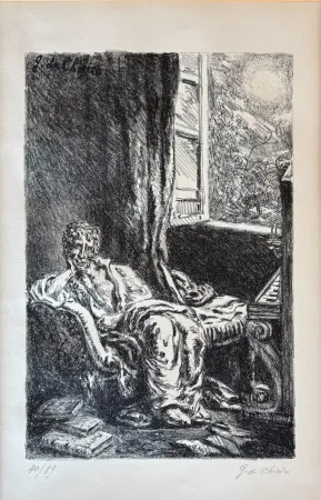 リトグラフ Chirico (De) - Giorgio De Chirico  (1888-1978) - Bruno Barilli - Lithograph on paper - 1948