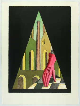 リトグラフ Chirico (De) - L‘énigme de la fatalité