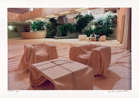 リトグラフ Christo - Museum Würth Wrapped Chairs