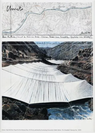多数の Christo - Over The River Project VI