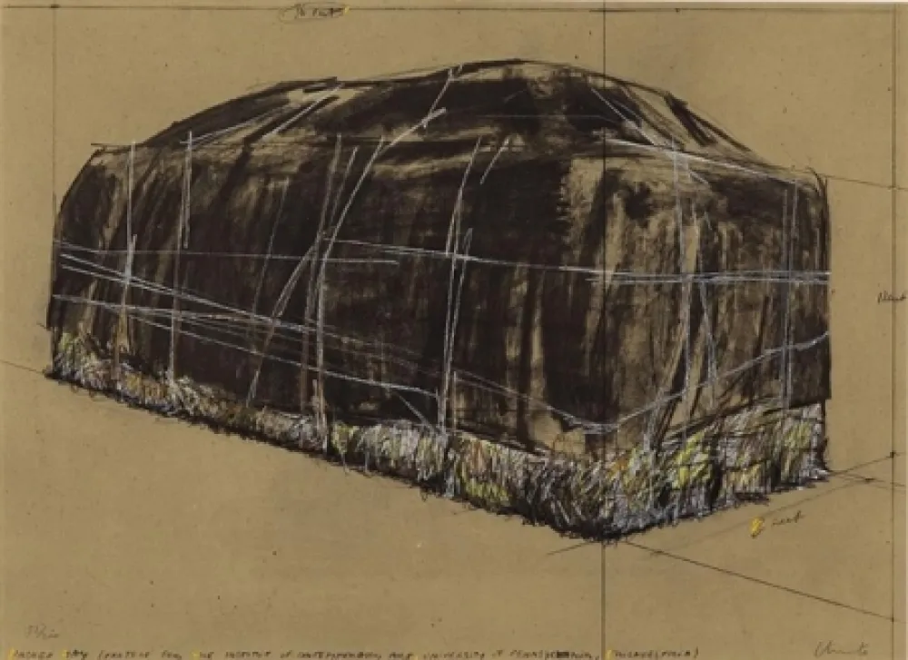 シルクスクリーン Christo -  PACKED HAY