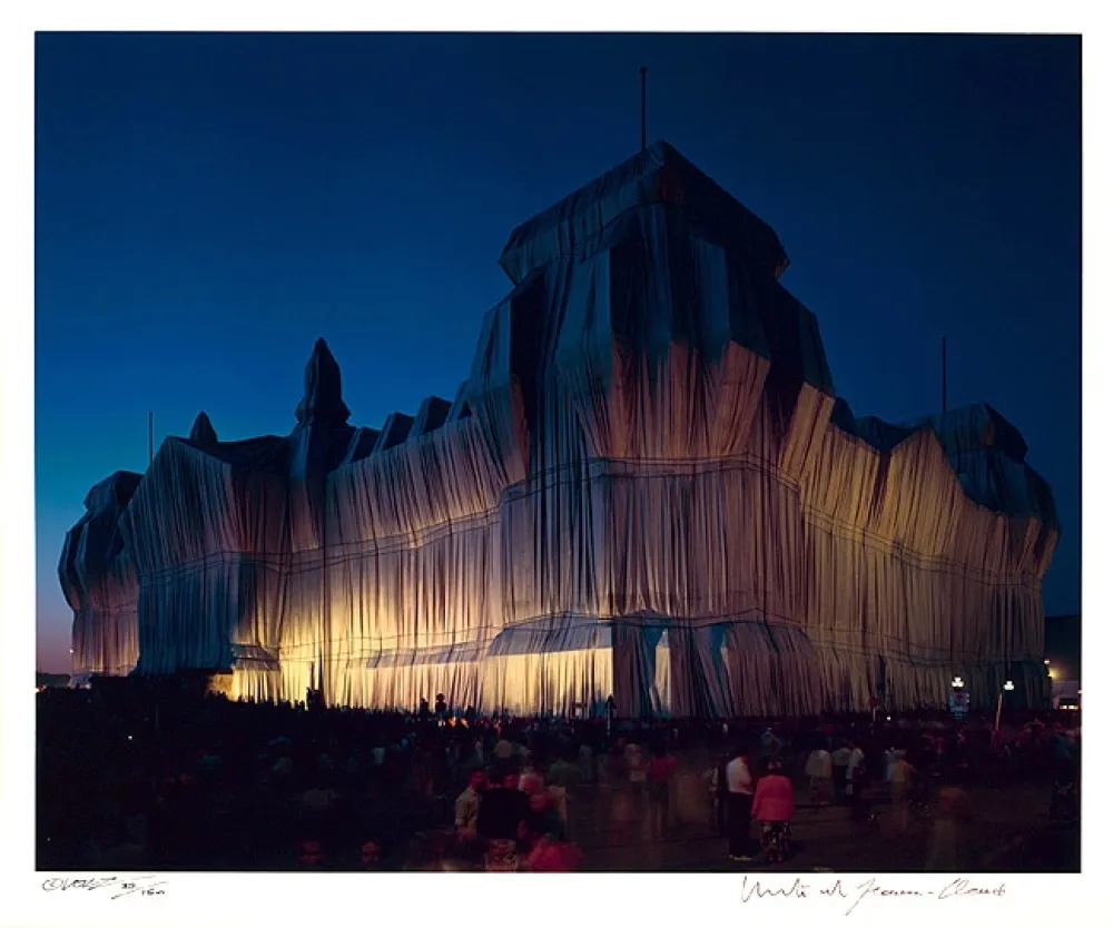 写真 Christo - Reichstag Mappe I, 22 Uhr