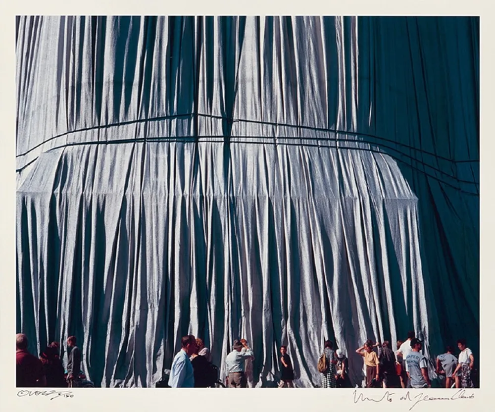 写真 Christo - Reichstag Mappe II, Faltenwurf
