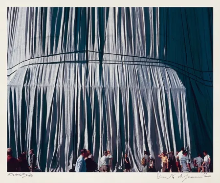 写真 Christo - Reichstag Mappe II, Faltenwurf