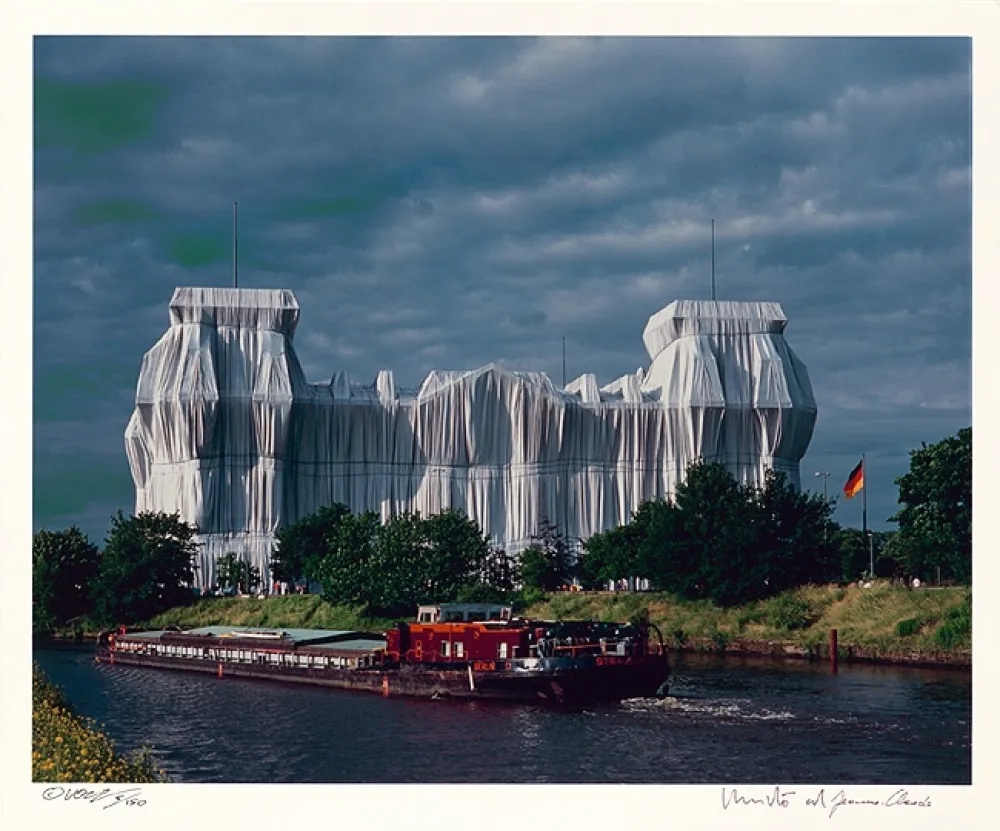 写真 Christo - Reichstag Mappe II, Nordfassade