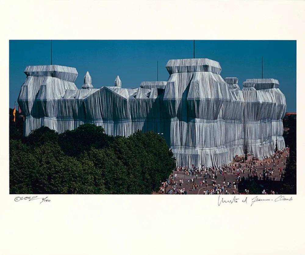 リトグラフ Christo - Reichstag Mappe II, Südfassade