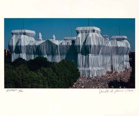 リトグラフ Christo - Reichstag Mappe II, Südfassade