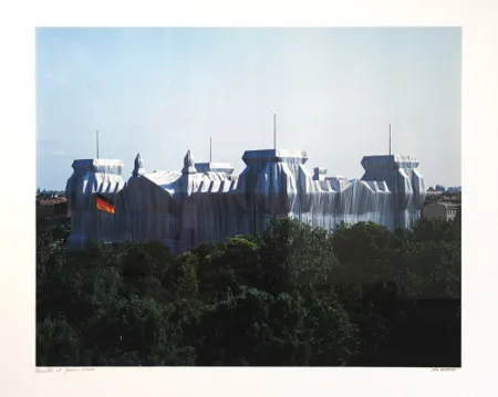 写真 Christo - Reichstag/Berlin Vormittag, Wrapped