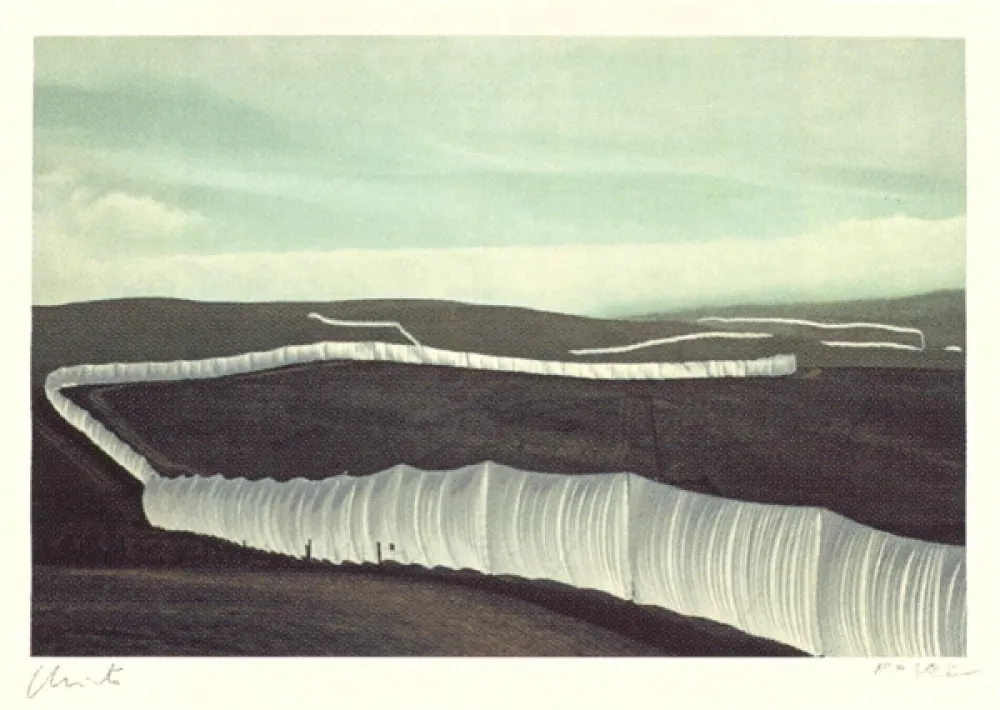 多数の Christo - Running Fence, California