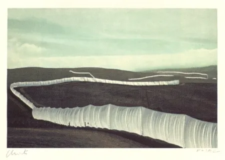 多数の Christo - Running Fence, California