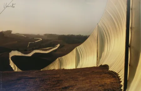 オフセット Christo - Running Fence, Sonoma and Marin Counties, California