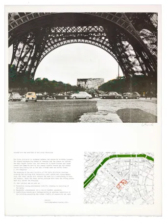 リトグラフ Christo - The wrapping of the Ecole militaire