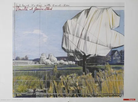オフセット Christo - Wrapped Trees, Fondation Beyeler