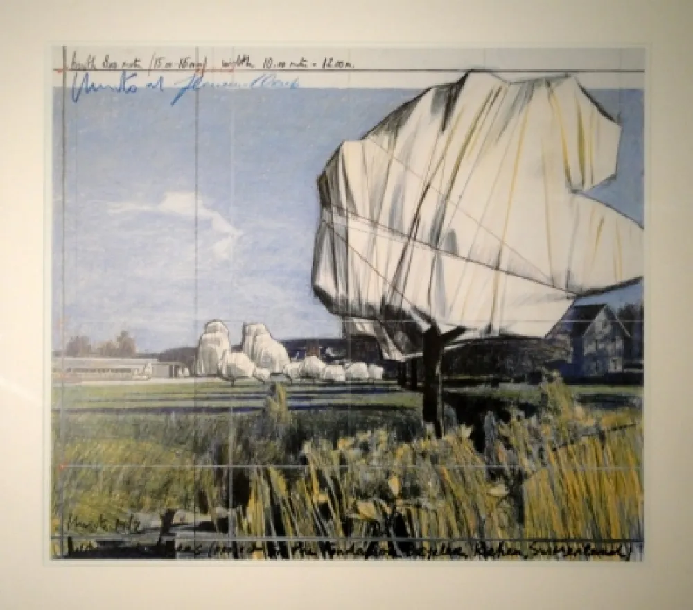 オフセット Christo - Wrapped Trees (Project for the Fondation Beyeler, Riehen, Switzerland)