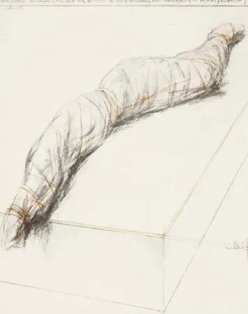 シルクスクリーン Christo - Wrapped Woman
