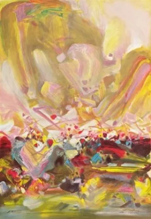 リトグラフ Chu Teh Chun  - Abstract composition