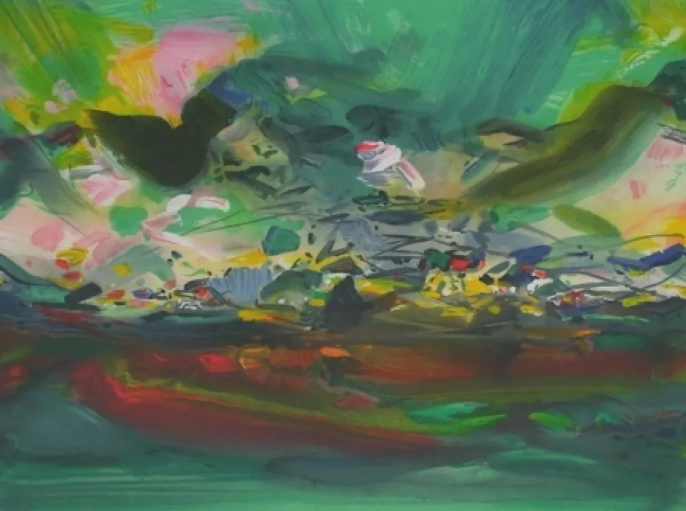 リトグラフ Chu Teh Chun  - Composition