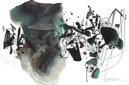 リトグラフ Chu Teh Chun  - Composition