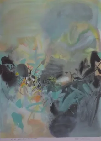 リトグラフ Chu Teh Chun  - Sans  titre XV