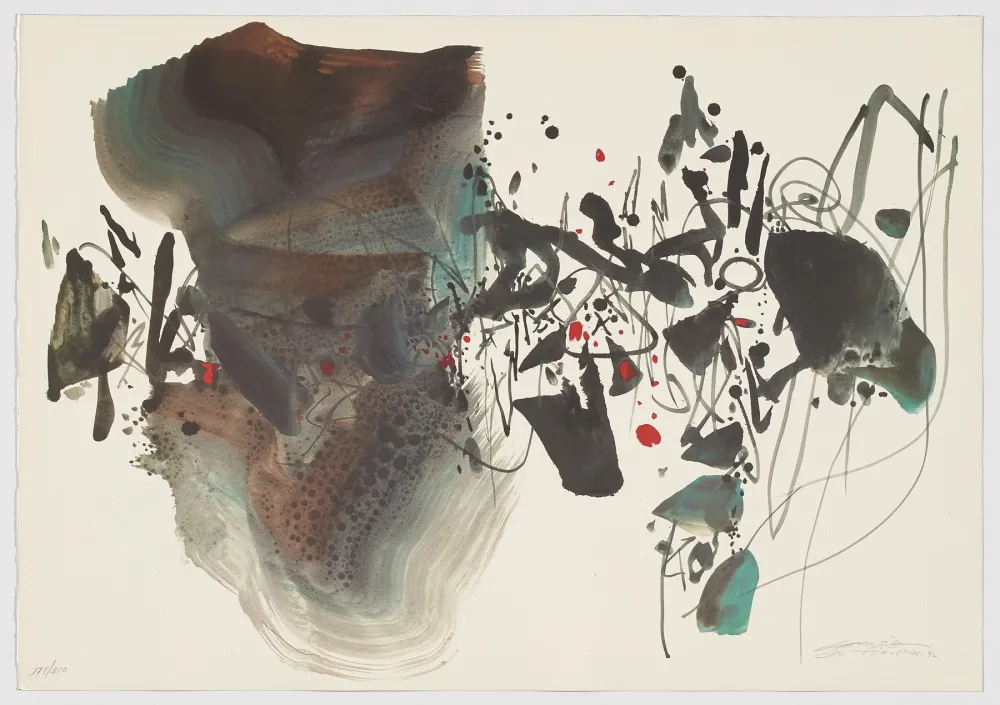 リトグラフ Chu Teh Chun  - Untitled