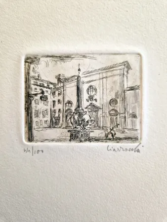 エッチング Ciarrocchi - S.Maria Sopra Minerva