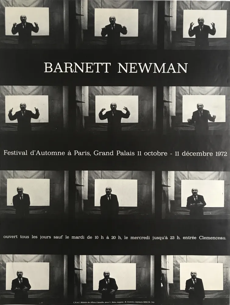 掲示 Cieslewicz  - Barnett Newman / Festival d’Automne à Paris