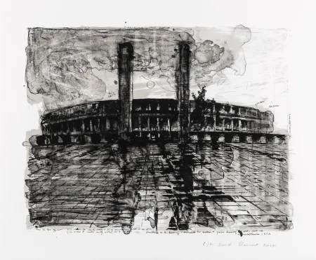 リトグラフ Claerbout - Olympia - Impression of Rain