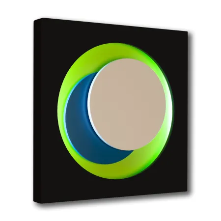 木版 Claisse - Cercle Noir et Vert