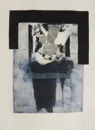 カーボランダム Clavé - Composition bleue