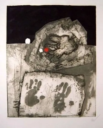 エッチングと　アクチアント Clavé - Gant et mains