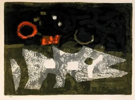 リトグラフ Clavé - Le Carpe