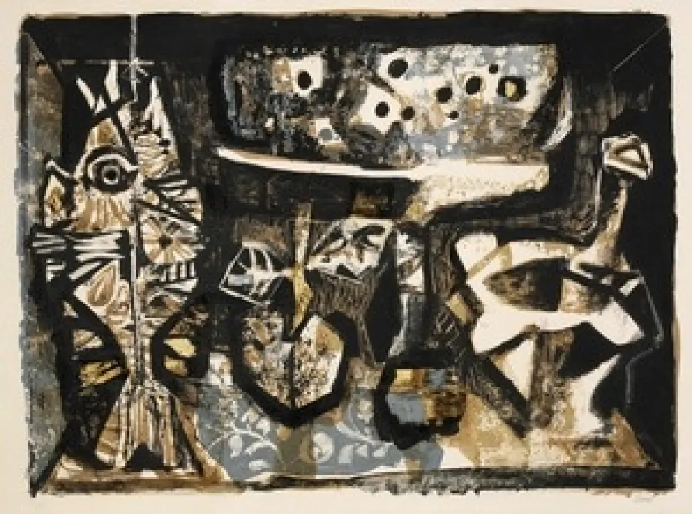 リトグラフ Clavé - Nature Morte