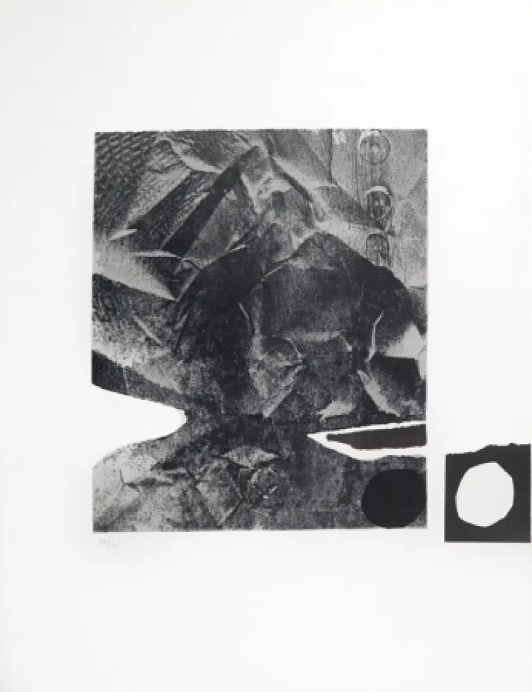 リトグラフ Clavé - Papier froissé