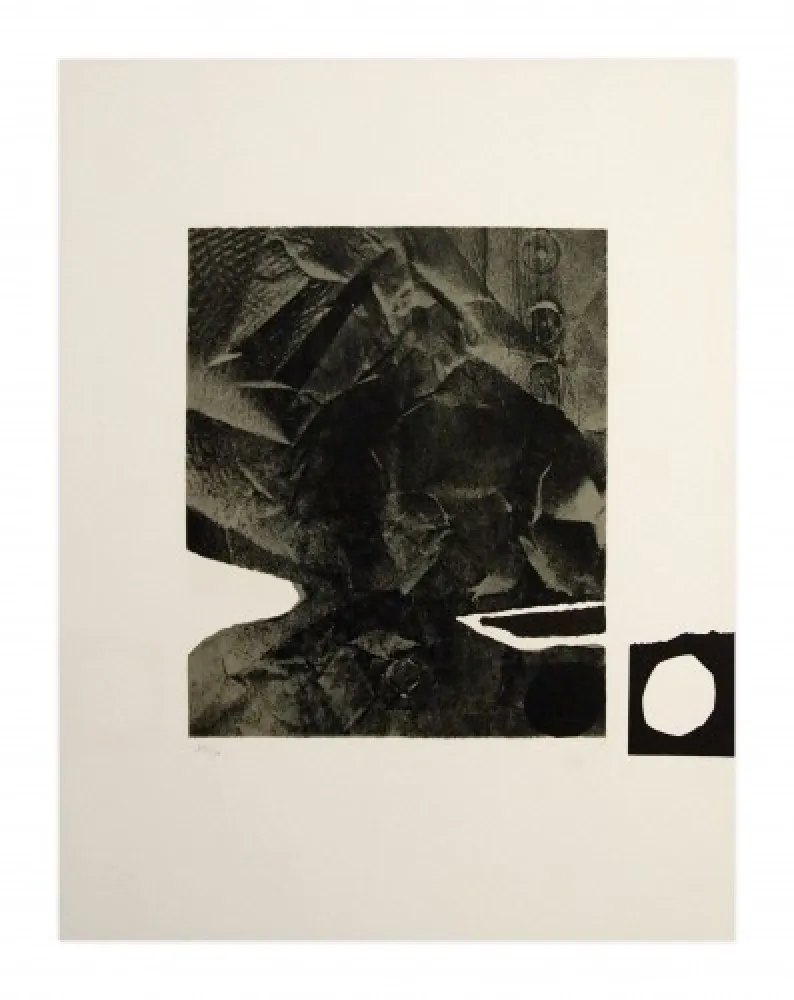 リトグラフ Clavé - Papier froissé