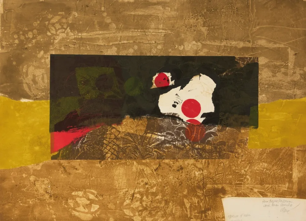 彫版 Clavé - Points rouge et vert