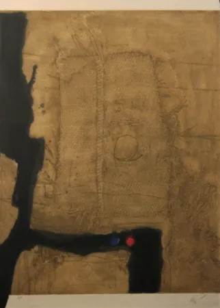 エッチング Clavé - Table et toile de sac