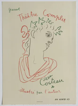 リトグラフ Cocteau - Grasset Theatre Complet