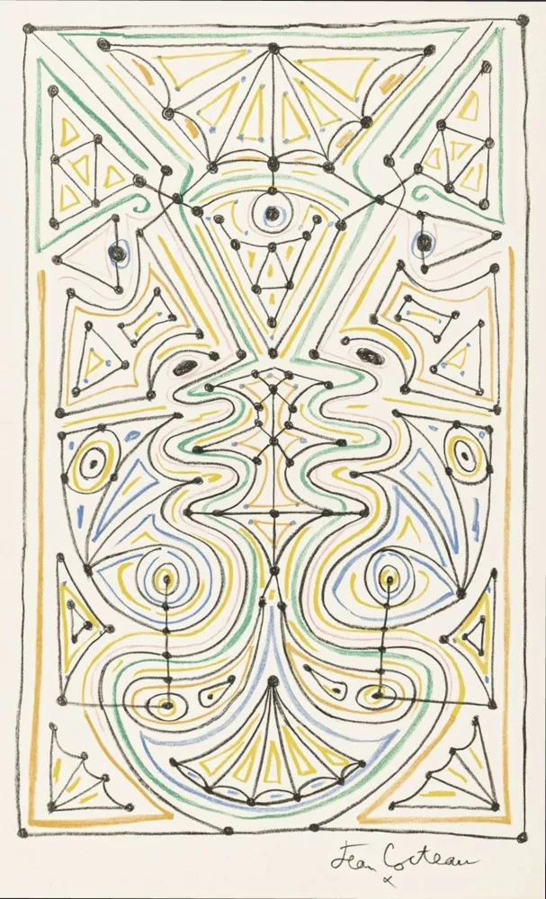 挿絵入り本 Cocteau - La chapelle Saint-Pierre de Villefranche-sur-Mer. Paris: Mourlot, 1958