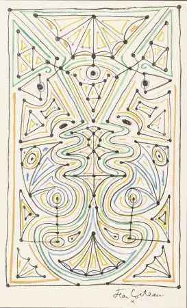 挿絵入り本 Cocteau - La chapelle Saint-Pierre de Villefranche-sur-Mer. Paris: Mourlot, 1958