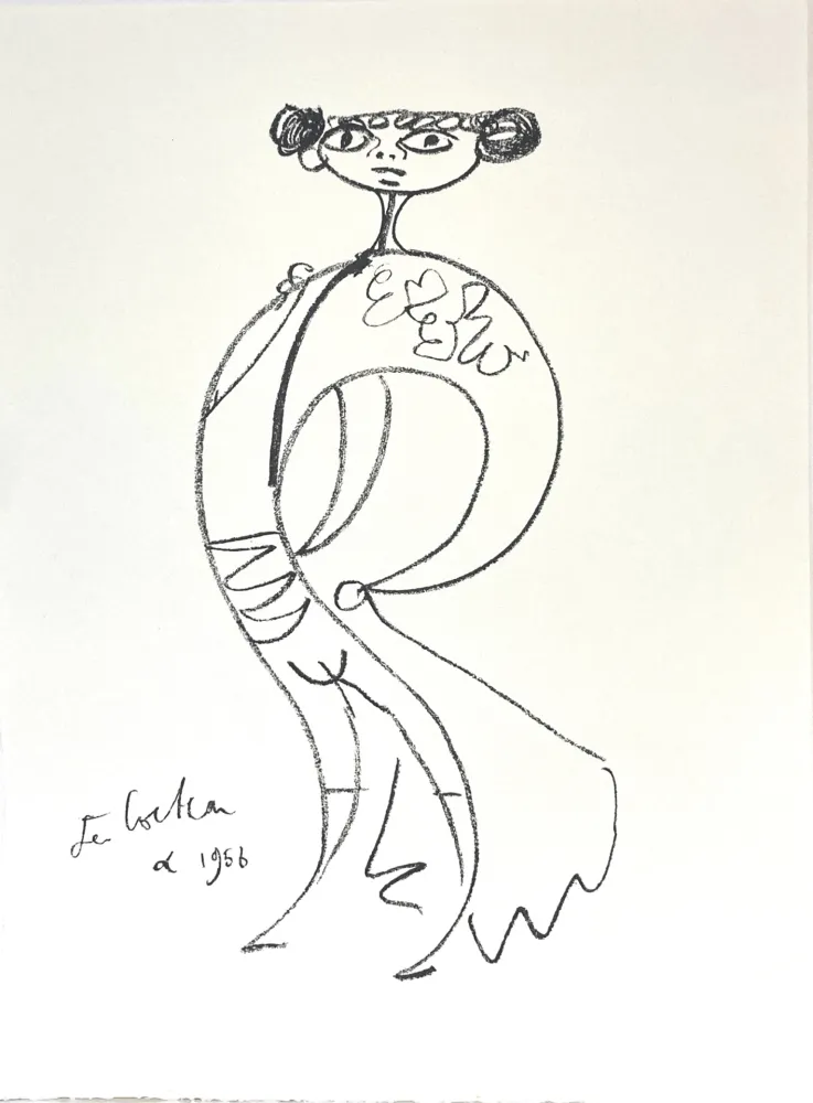 技術的なありません Cocteau - Lithographie originale