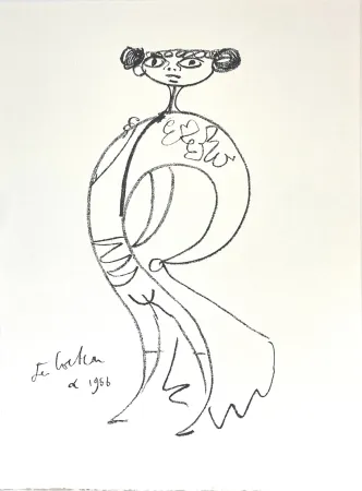 技術的なありません Cocteau - Lithographie originale