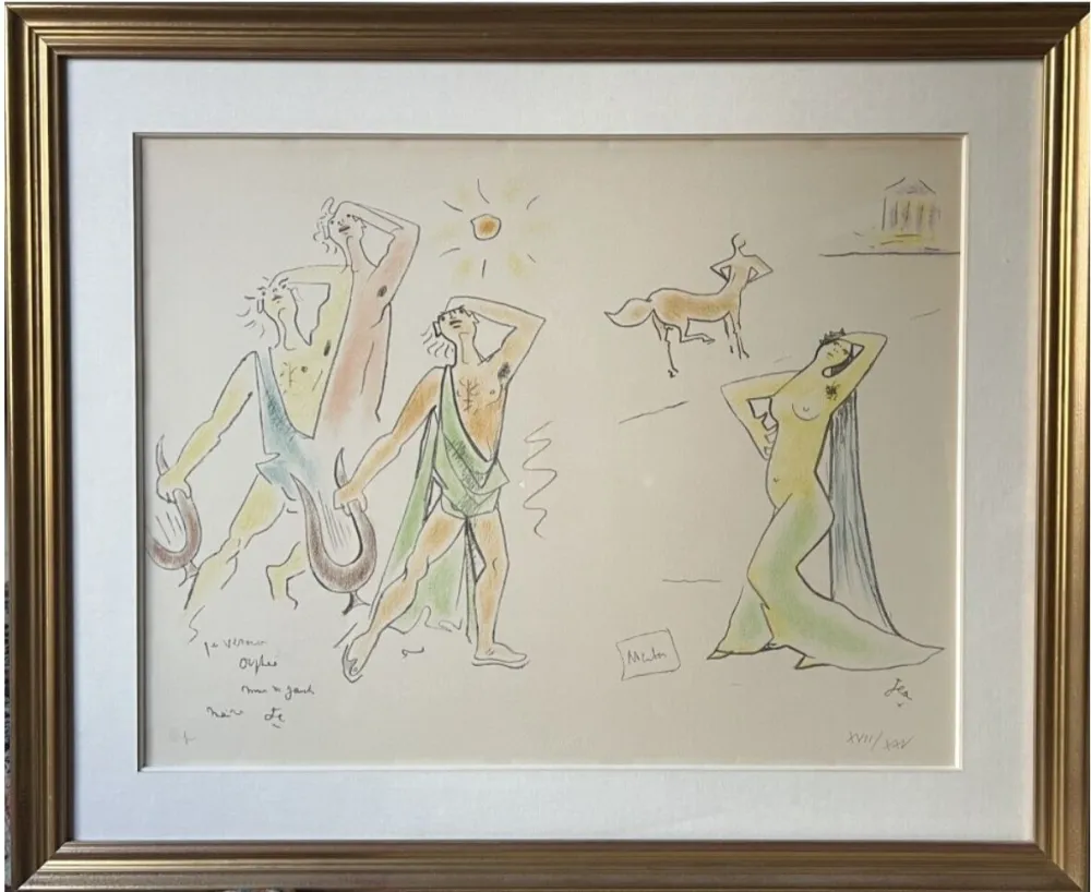 リトグラフ Cocteau - Orphée et Eurydice